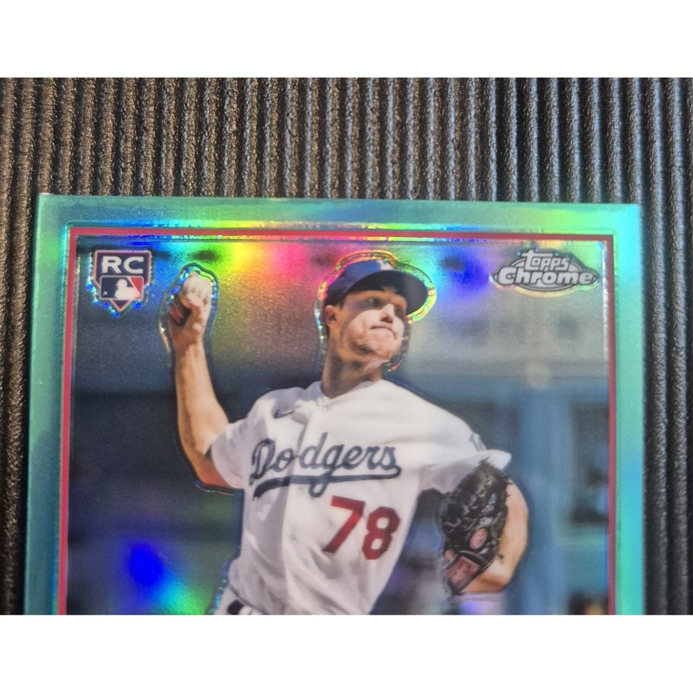 2023 Topps Michael Grove #22‎ Teal /199 (RC) LA Dodgers - Picture 8 of 8